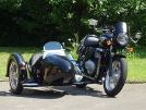 Triumph Thruxton 900 mit Seitenwagen Meteor