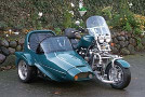 Triumph-Rocket mit Armec-Seitenwagen Tremola II - Umbau