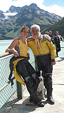 Elsbeth, Peter und Lotta auf der Alpenp&auml;ssetour 2008